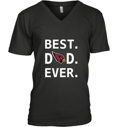 Best Arizona Cardinals Dad Best Dad Ever NFL Football Fathers Day Men's V-Neck T-Shirt