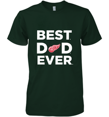 Best Detroit Red Wings Dad Ever Hockey NHL Fathers Day GIft For Daddy Men's Premium T-Shirt Men's Premium T-Shirt - amzapparel