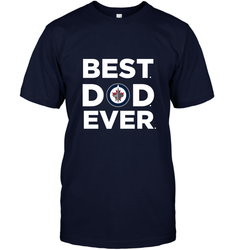 Best Winnipeg Jets Dad Ever Hockey NHL Fathers Day GIft For Daddy Men's T-Shirt