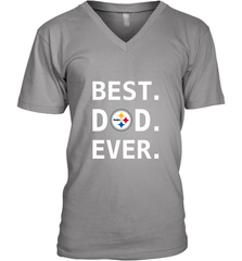 Best Pittsburgh Steelers Dad Best Dad Ever NFL Football Fathers Day Men's V-Neck T-Shirt Men's V-Neck T-Shirt - amzapparel