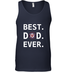 Best Washington Nationals Dad Ever Baseball MLB Fathers Day Men's Tank Top