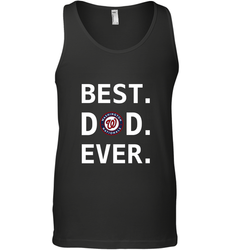 Best Washington Nationals Dad Ever Baseball MLB Fathers Day Men's Tank Top