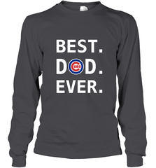 Best Chicago Cubs Dad Ever Baseball MLB Fathers Day Long Sleeve T-Shirt Long Sleeve T-Shirt - amzapparel