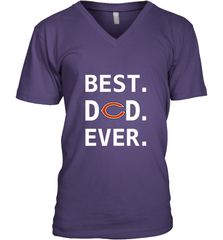 Best Chicago Bears Dad Best Dad Ever NFL Football Fathers Day Men's V-Neck T-Shirt Men's V-Neck T-Shirt - amzapparel