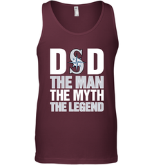 Seattle Mariners Dad The Man The Myth The Legend Father's Day MLB Men's Tank Top Men's Tank Top - amzapparel