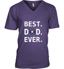 Best Houston Astros Dad Ever Baseball MLB Fathers Day Men's V-Neck T-Shirt Men's V-Neck T-Shirt - amzapparel
