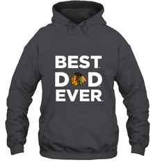 Best Chicago Blackhawks Dad Ever Hockey NHL Fathers Day GIft For Daddy Hooded Sweatshirt Hooded Sweatshirt - amzapparel