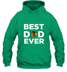 Best Chicago Blackhawks Dad Ever Hockey NHL Fathers Day GIft For Daddy Hooded Sweatshirt Hooded Sweatshirt - amzapparel