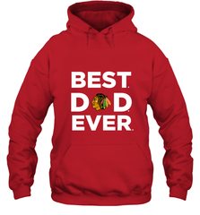 Best Chicago Blackhawks Dad Ever Hockey NHL Fathers Day GIft For Daddy Hooded Sweatshirt Hooded Sweatshirt - amzapparel