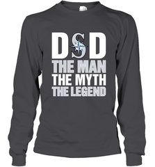 Seattle Mariners Dad The Man The Myth The Legend Father's Day MLB Long Sleeve T-Shirt Long Sleeve T-Shirt - amzapparel
