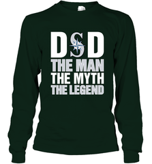 Seattle Mariners Dad The Man The Myth The Legend Father's Day MLB Long Sleeve T-Shirt Long Sleeve T-Shirt - amzapparel