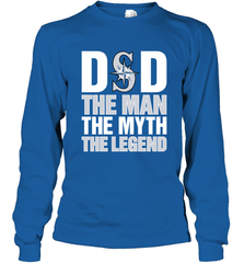 Seattle Mariners Dad The Man The Myth The Legend Father's Day MLB Long Sleeve T-Shirt Long Sleeve T-Shirt - amzapparel