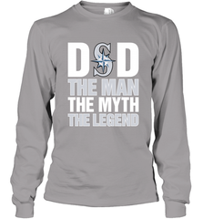 Seattle Mariners Dad The Man The Myth The Legend Father's Day MLB Long Sleeve T-Shirt Long Sleeve T-Shirt - amzapparel