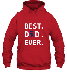 Best San Diego Padres Dad Ever Baseball MLB Fathers Day Hooded Sweatshirt Hooded Sweatshirt - amzapparel