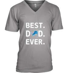 Best Detroit Lions Dad Best Dad Ever NFL Football Fathers Day Men's V-Neck T-Shirt Men's V-Neck T-Shirt - amzapparel
