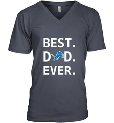 Best Detroit Lions Dad Best Dad Ever NFL Football Fathers Day Men's V-Neck T-Shirt Men's V-Neck T-Shirt - amzapparel