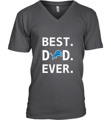 Best Detroit Lions Dad Best Dad Ever NFL Football Fathers Day Men's V-Neck T-Shirt Men's V-Neck T-Shirt - amzapparel