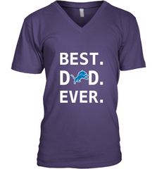 Best Detroit Lions Dad Best Dad Ever NFL Football Fathers Day Men's V-Neck T-Shirt Men's V-Neck T-Shirt - amzapparel