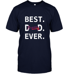 Best Atlanta Braves Dad Ever Baseball MLB Fathers Day Men's T-Shirt
