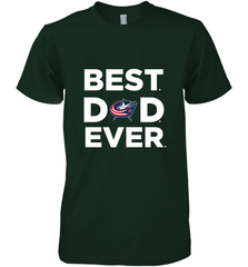 Best Columbus Blue Jackets Dad Ever Hockey NHL Fathers Day GIft For Daddy Men's Premium T-Shirt Men's Premium T-Shirt - amzapparel