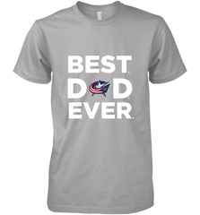 Best Columbus Blue Jackets Dad Ever Hockey NHL Fathers Day GIft For Daddy Men's Premium T-Shirt Men's Premium T-Shirt - amzapparel