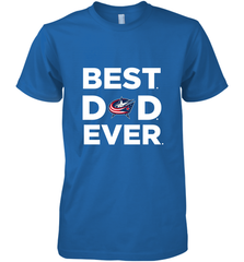 Best Columbus Blue Jackets Dad Ever Hockey NHL Fathers Day GIft For Daddy Men's Premium T-Shirt Men's Premium T-Shirt - amzapparel