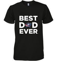 Best Columbus Blue Jackets Dad Ever Hockey NHL Fathers Day GIft For Daddy Men's Premium T-Shirt Men's Premium T-Shirt - amzapparel