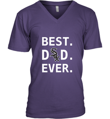Best Chicago White Sox Dad Ever Baseball MLB Fathers Day Men's V-Neck T-Shirt Men's V-Neck T-Shirt - amzapparel