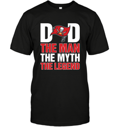 Tampa Bay Buccaneers Dad The Man The Myth The Legend NFL Father's Day Men's T-Shirt