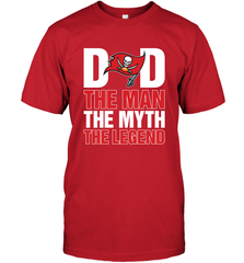 Tampa Bay Buccaneers Dad The Man The Myth The Legend NFL Father's Day Men's T-Shirt Men's T-Shirt - amzapparel