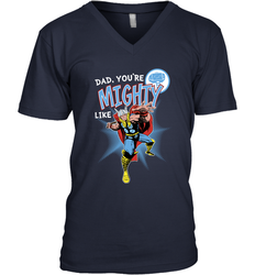 Marvel Thor Mighty Dad Father's Day Gifts Men's V-Neck T-Shirt