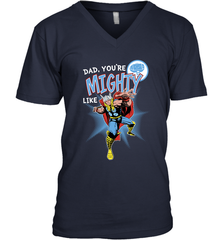 Marvel Thor Mighty Dad Father's Day Gifts Men's V-Neck T-Shirt Men's V-Neck T-Shirt - amzapparel