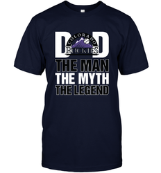 Colorado Rockies Dad The Man The Myth The Legend Father's Day MLB Men's T-Shirt