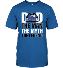 Colorado Rockies Dad The Man The Myth The Legend Father's Day MLB Men's T-Shirt Men's T-Shirt - amzapparel