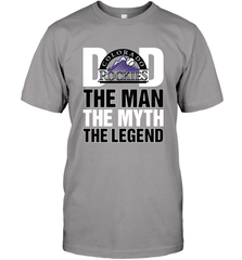 Colorado Rockies Dad The Man The Myth The Legend Father's Day MLB Men's T-Shirt Men's T-Shirt - amzapparel