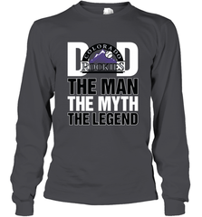 Colorado Rockies Dad The Man The Myth The Legend Father's Day MLB Long Sleeve T-Shirt Long Sleeve T-Shirt - amzapparel