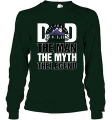 Colorado Rockies Dad The Man The Myth The Legend Father's Day MLB Long Sleeve T-Shirt Long Sleeve T-Shirt - amzapparel