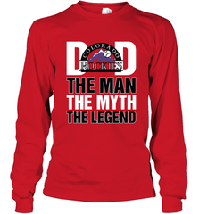 Colorado Rockies Dad The Man The Myth The Legend Father's Day MLB Long Sleeve T-Shirt Long Sleeve T-Shirt - amzapparel