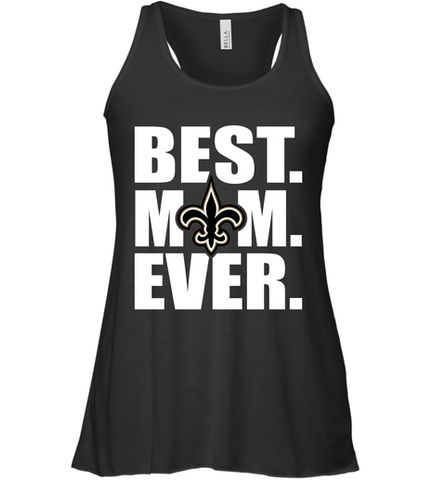 Best New Orleans Saints Mom Ever NFL Team Mother's Day Gift Women's Racerback Tank Women's Racerback Tank / Black / XS Women's Racerback Tank - amzapparel