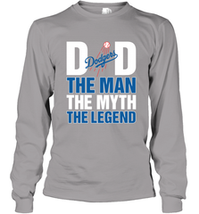 Los Angeles Dodgers Dad The Man The Myth The Legend Father's Day MLB Long Sleeve T-Shirt Long Sleeve T-Shirt - amzapparel
