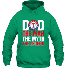 Texas Rangers Dad The Man The Myth The Legend Father's Day MLB Hooded Sweatshirt Hooded Sweatshirt - amzapparel