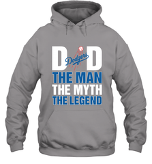 Los Angeles Dodgers Dad The Man The Myth The Legend Father's Day MLB Hooded Sweatshirt Hooded Sweatshirt - amzapparel