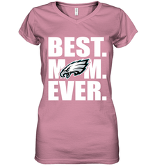 Best Philadelphia Eagles Mom Ever NFL Team Mother's Day Gift Women's V-Neck T-Shirt Women's V-Neck T-Shirt - amzapparel