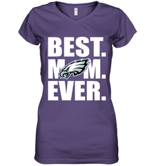 Best Philadelphia Eagles Mom Ever NFL Team Mother's Day Gift Women's V-Neck T-Shirt Women's V-Neck T-Shirt - amzapparel