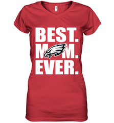 Best Philadelphia Eagles Mom Ever NFL Team Mother's Day Gift Women's V-Neck T-Shirt Women's V-Neck T-Shirt - amzapparel