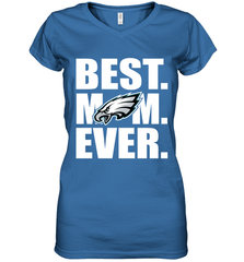 Best Philadelphia Eagles Mom Ever NFL Team Mother's Day Gift Women's V-Neck T-Shirt Women's V-Neck T-Shirt - amzapparel