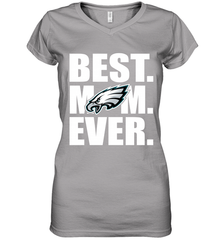 Best Philadelphia Eagles Mom Ever NFL Team Mother's Day Gift Women's V-Neck T-Shirt Women's V-Neck T-Shirt - amzapparel