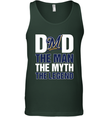 Milwaukee Brewers Dad The Man The Myth The Legend Father's Day MLB Men's Tank Top Men's Tank Top - amzapparel