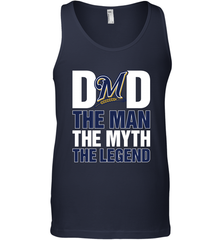 Milwaukee Brewers Dad The Man The Myth The Legend Father's Day MLB Men's Tank Top Men's Tank Top - amzapparel
