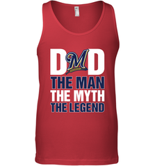 Milwaukee Brewers Dad The Man The Myth The Legend Father's Day MLB Men's Tank Top Men's Tank Top - amzapparel